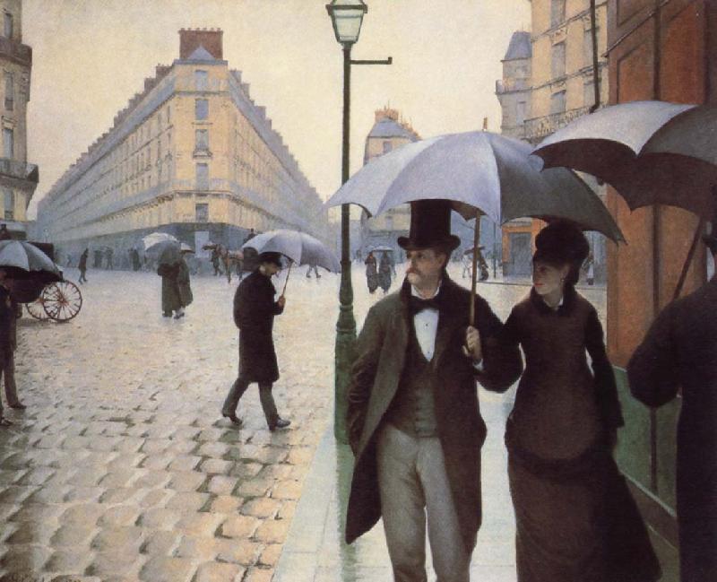 Gustave Caillebotte Paris,The Places de l-Europe on a Rainy Day France oil painting art